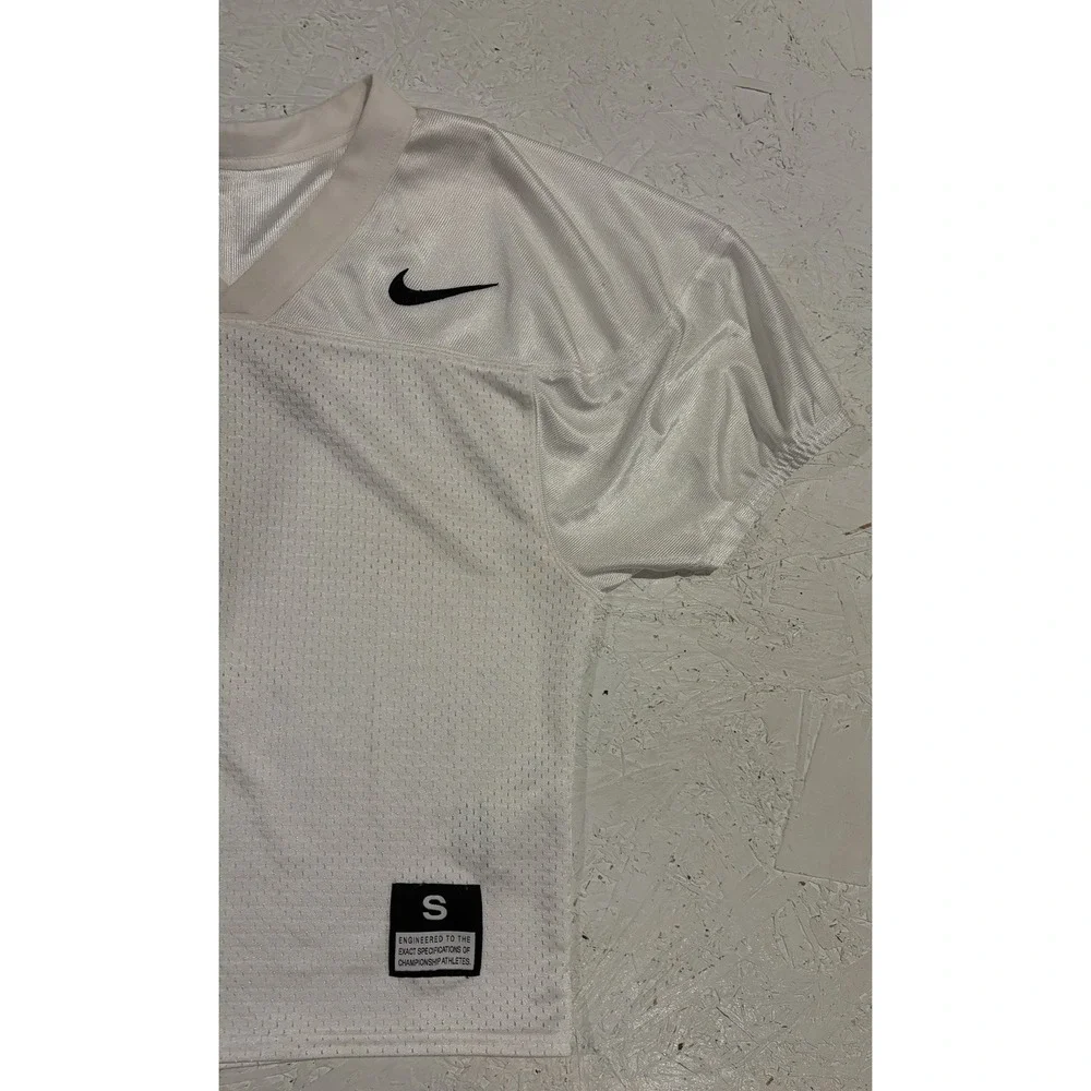 Nike Youth Core Practice Jersey Size Small Team White 852389-100‎ Mesh Football